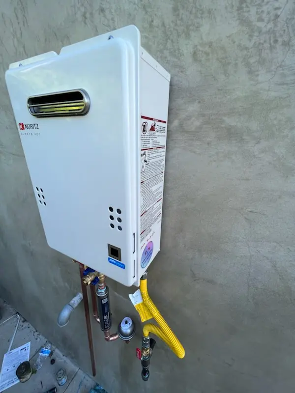 Tankless water heater installation for Pine Lane homes
